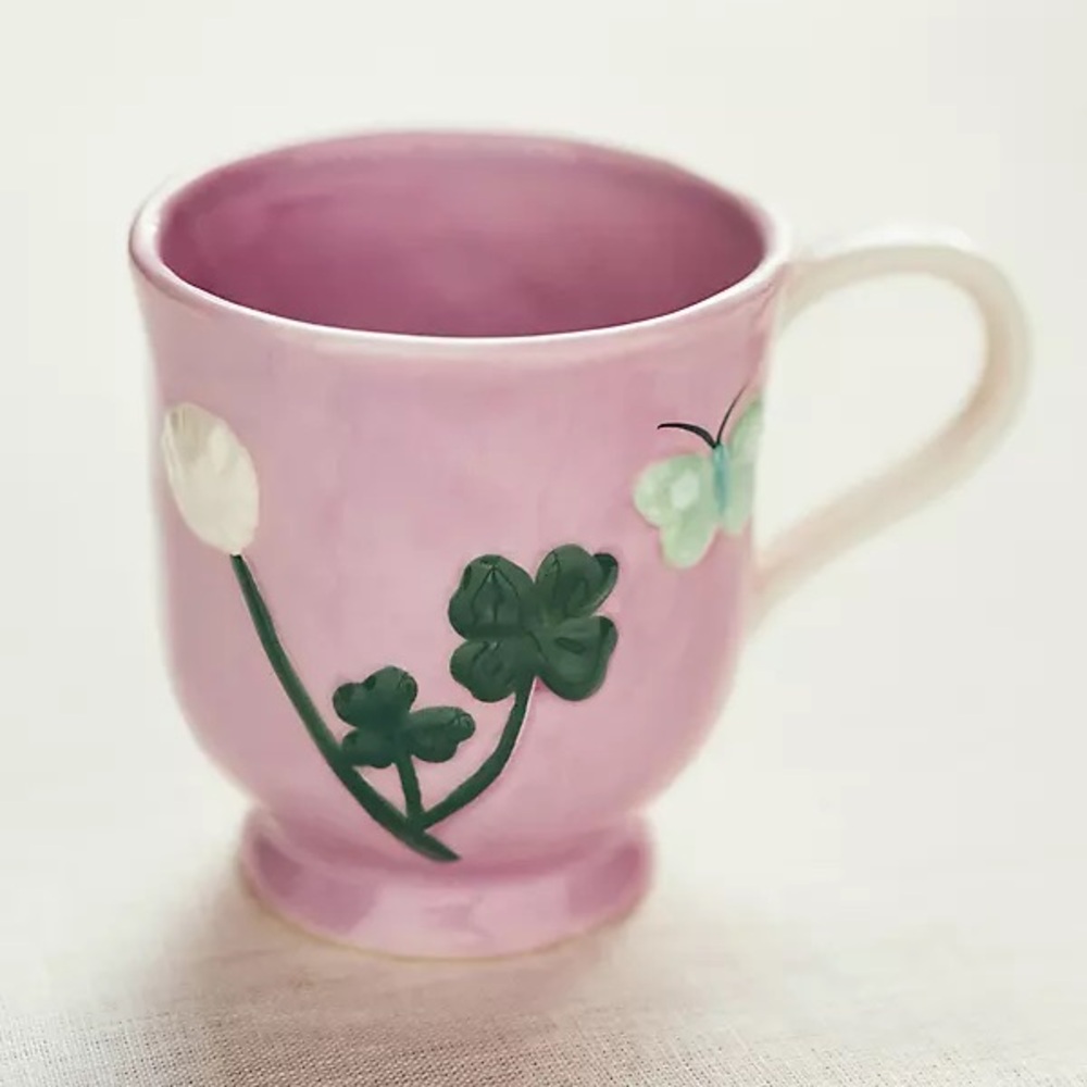 Anthropologie Faye Mug - Pink